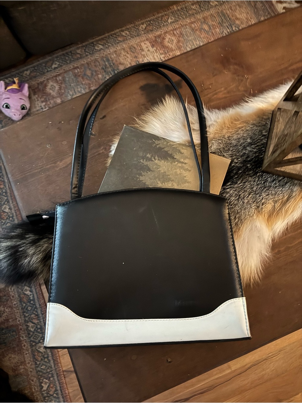 Black and White Women's Shoulder Bag